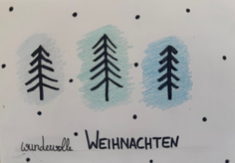 Weihnachtskarte 5 kl